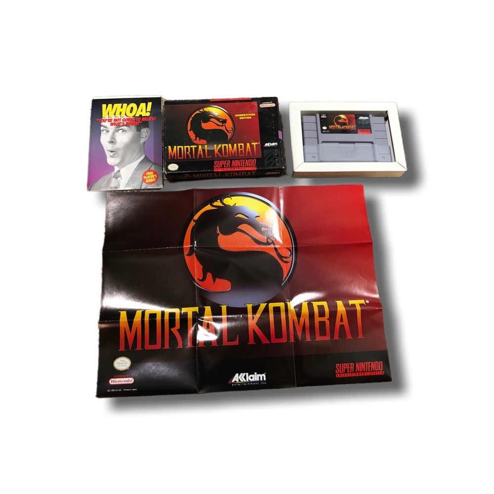 Super Nintendo SNES Mortal Kombat competition edition